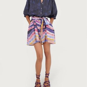 Kissa Minikleid aus Bio-Baumwolle in Kaia-Marineblau