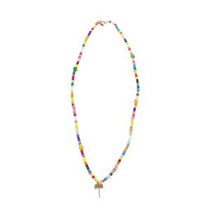 Mehrfarbige Palmen-Regenbogen-Halskette