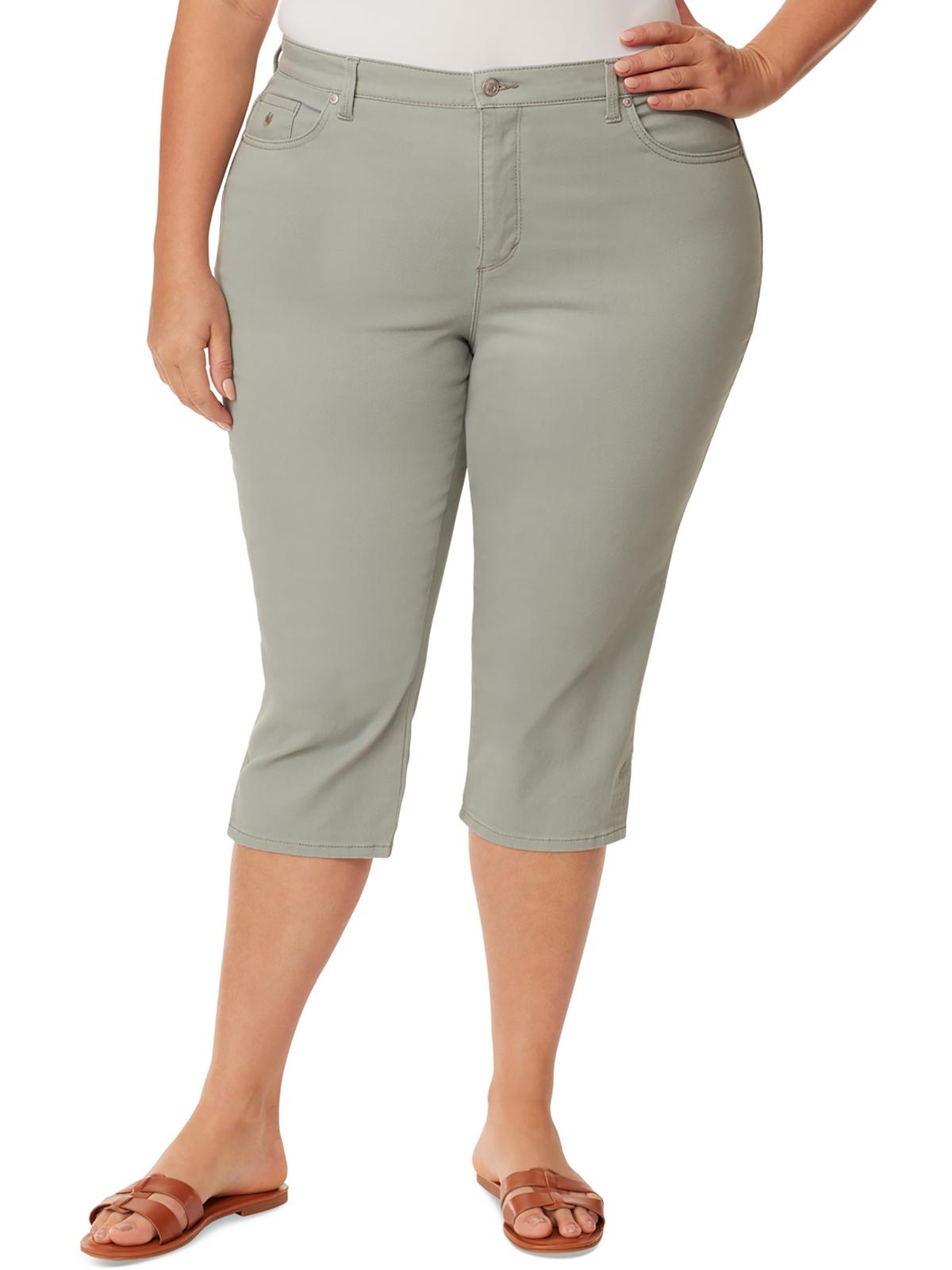 Plus Amanda Damen Denim klassisch Rise Capri Jeans