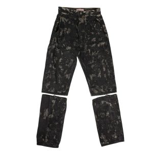 Graue Lackjeans