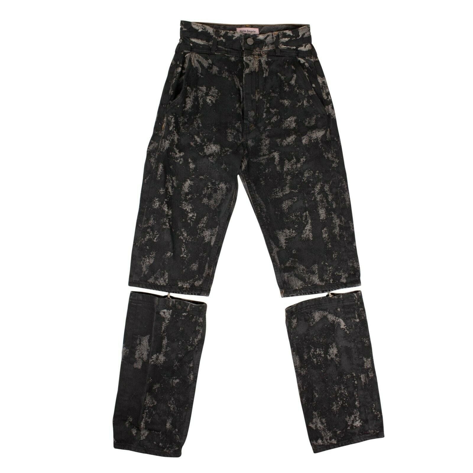 Graue Lackjeans