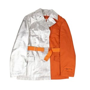 Silber und Orange Blazer