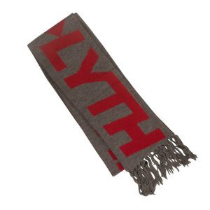A-COLD-WALL* Herren Schal mit Fransen – Grau und Rot