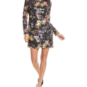 ML Monique Lhuillier Jenna Spitzen-Minikleid