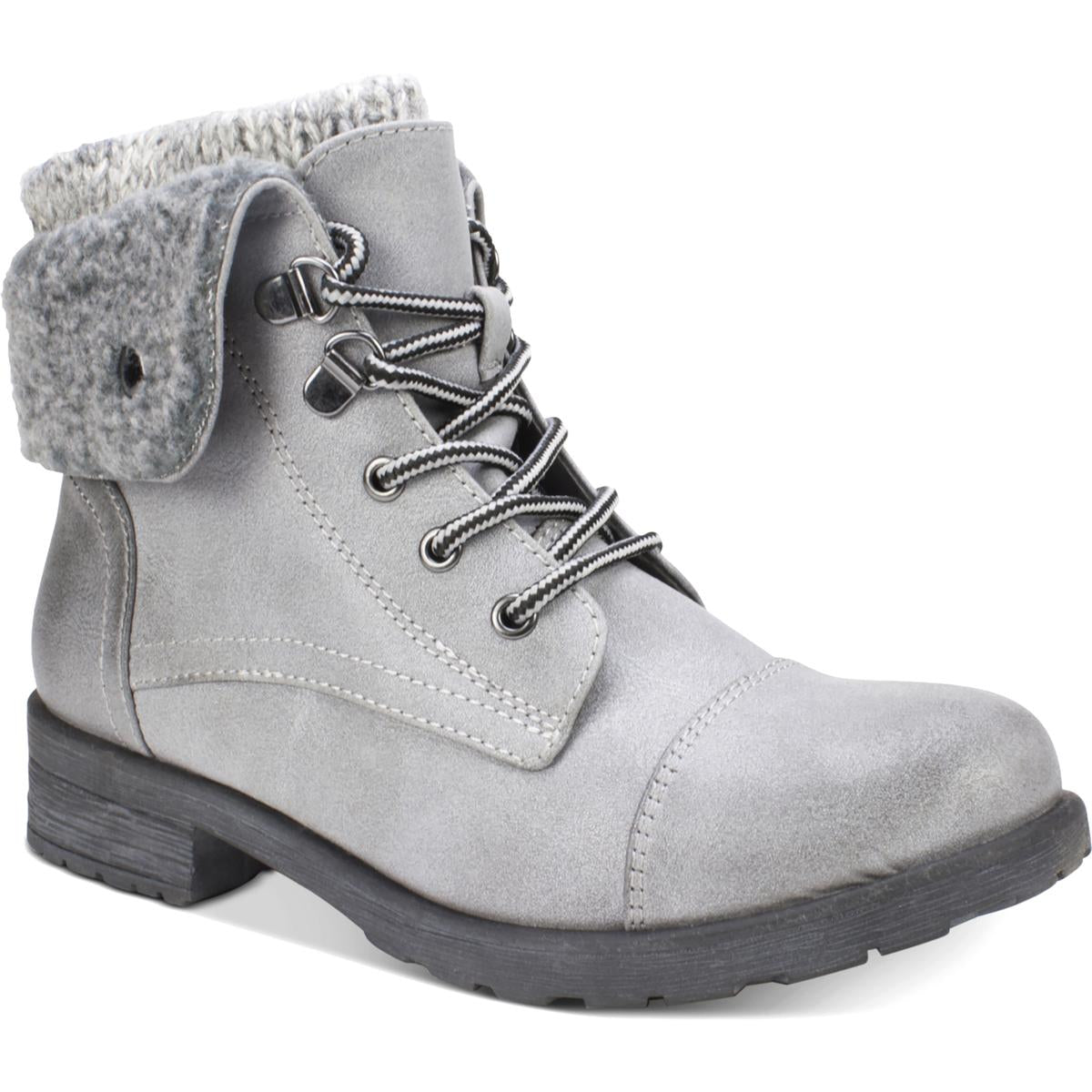 Gemischte Medien Lug Sole Schnürstiefel