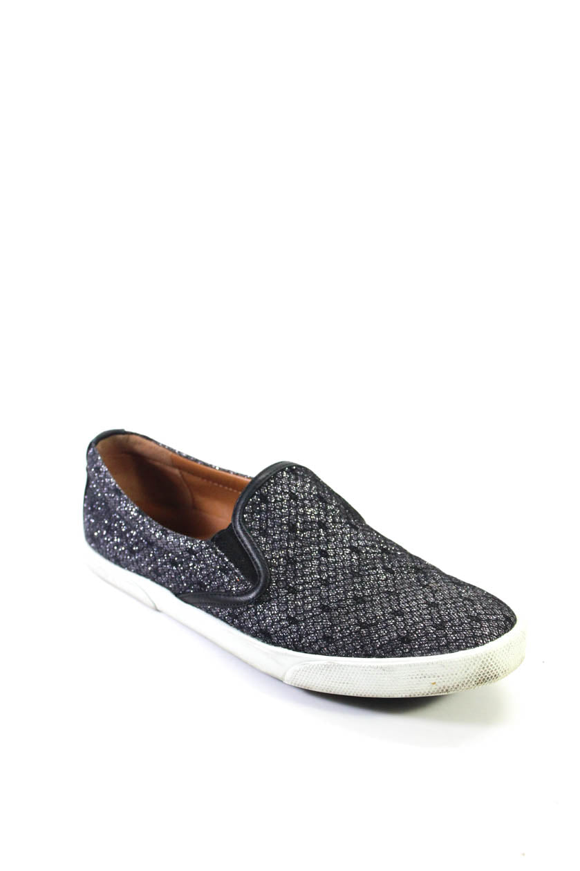 Jimmy Choo Damen Snakeskin Muster Demi Sneaker Schwarz Anthrazit