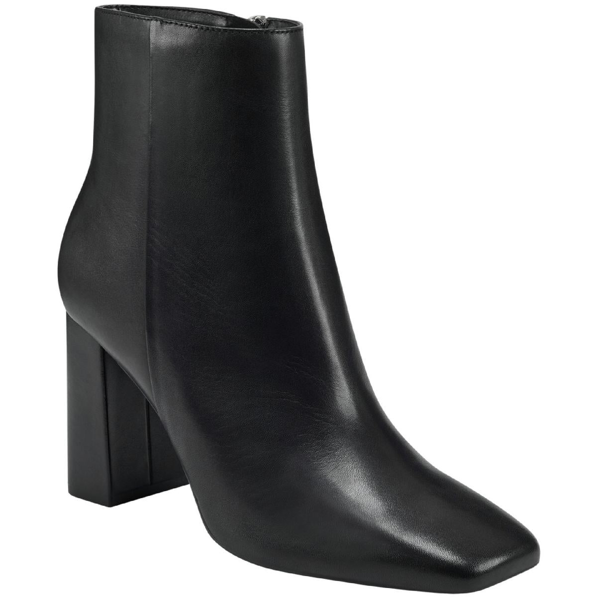 Nebula Leder Block Absatz Stiefeletten