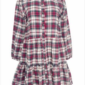 Kalani-Kleid im Stechpalmen-Schottenmuster