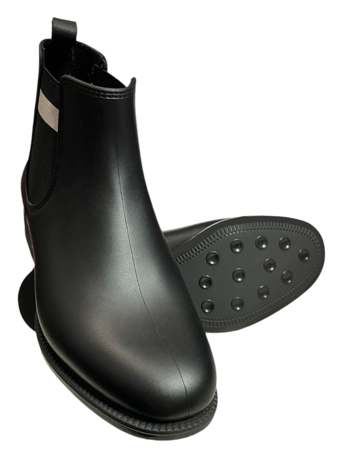 Bally Chelly 6211601 Damen Schwarz Leder/PVC Stiefel Größe 5.5