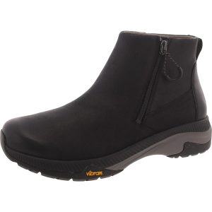 MARGO Leder-Stiefeletten mit runder Zehenpartie