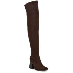 Begone quadratische Zehe dressy Overknee Stiefel