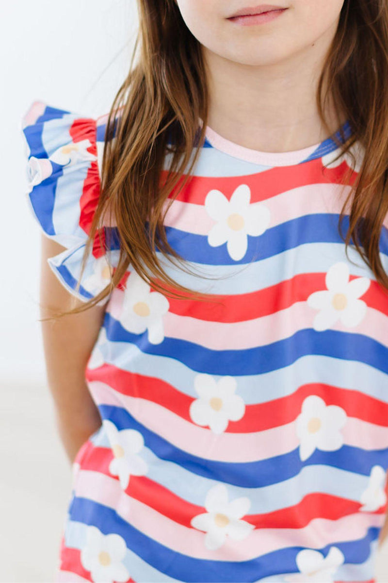 July Vibes S/S Rüschen-T-Shirt