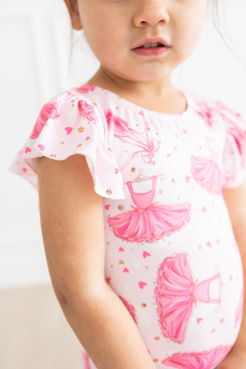 Pirouette S / S Flutter Ärmel Trikot