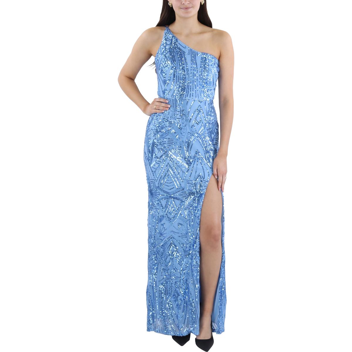 Junioren in voller Länge Pailletten Abendkleid