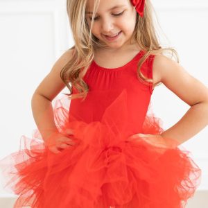 Rotes Tank-Tutu-Trikot