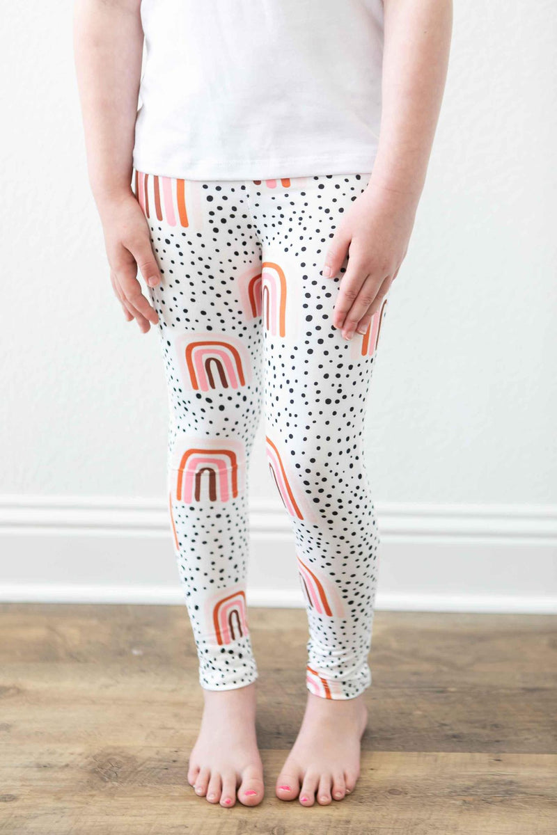Rosa Regenbogen Leggings