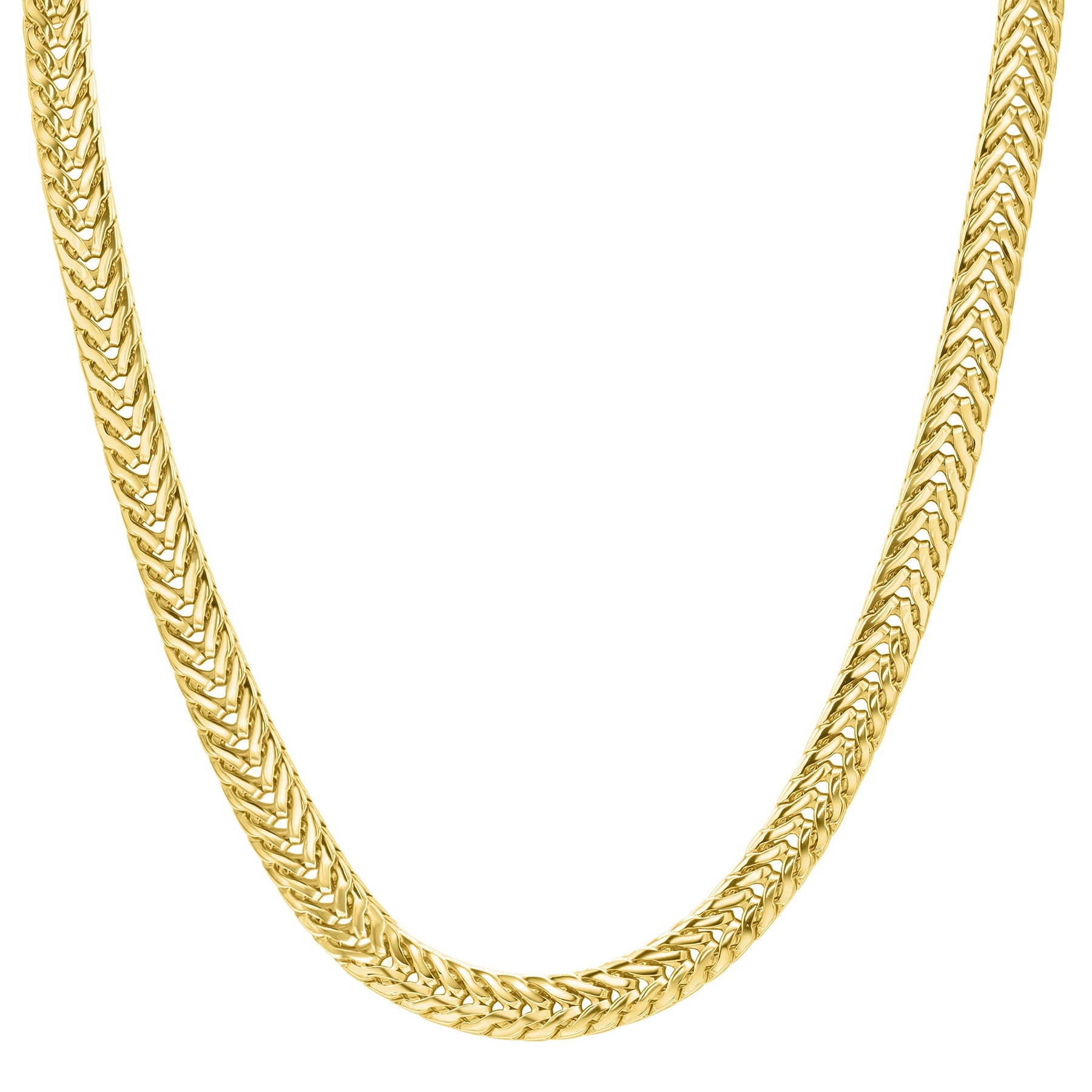 14k Gold überzogene Weizen Herringbone Kette Halskette