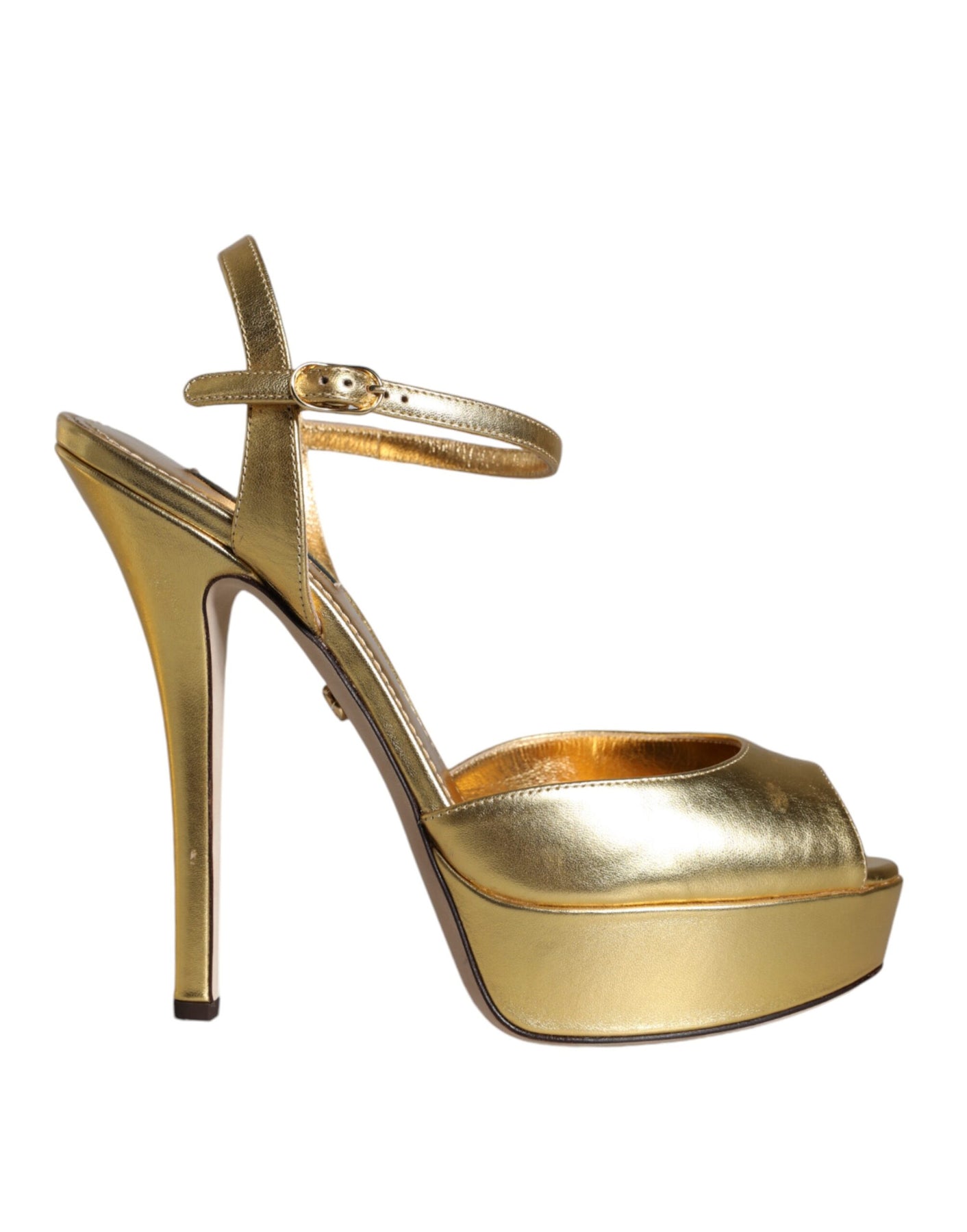 Dolce & Gabbana Bette Leder Absatzschuhe Sandalen Damenschuhe (Pre-Owned)