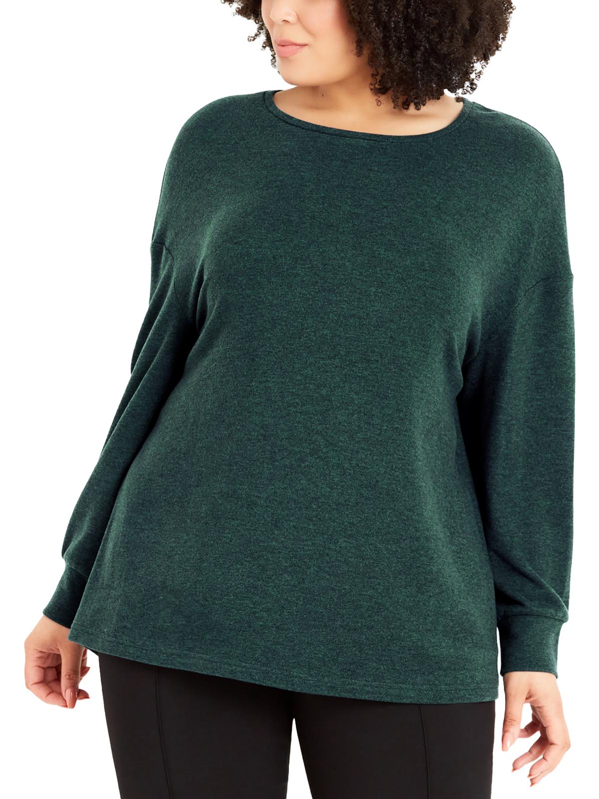 Plus Damen Polyester weich Strick Pullover Top