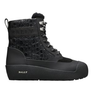 Bally Cuby 6234584 Herren Curling Shearling gefüttert Wildleder & Leder Stiefel