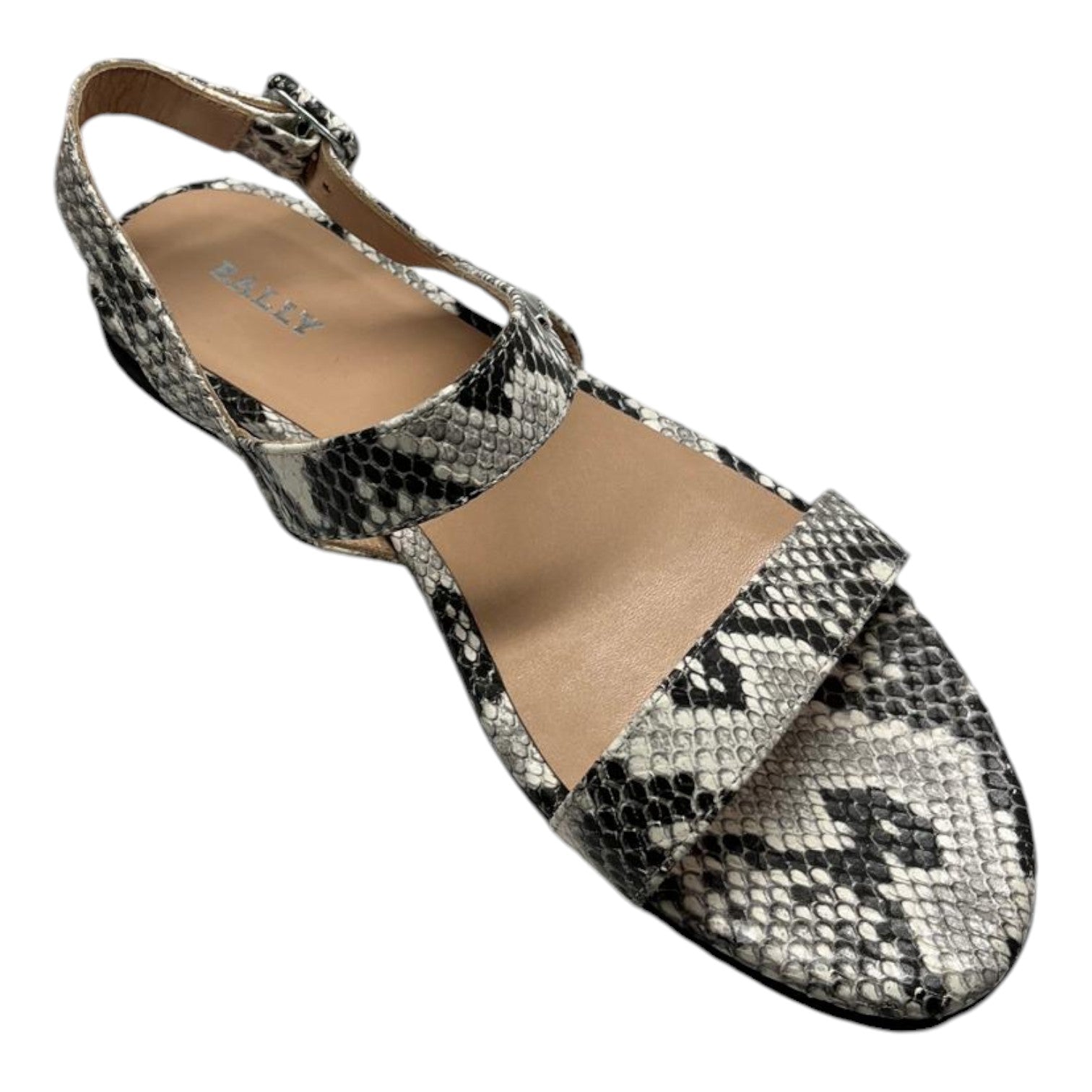 Bally Carlas 6234088 Flache Sandalen mit Tiermuster für Damen Größe 6