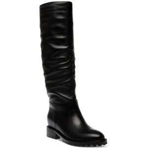 LORAL Hohe kniehohe Stiefel aus Wildlederimitat