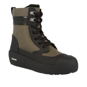 Bally Cuby 6234586 Herren Curling Shearling gefütterte Lederstiefel