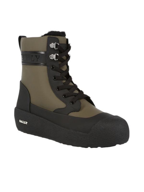 Bally Cuby 6234586 Herren Curling Shearling gefütterte Lederstiefel