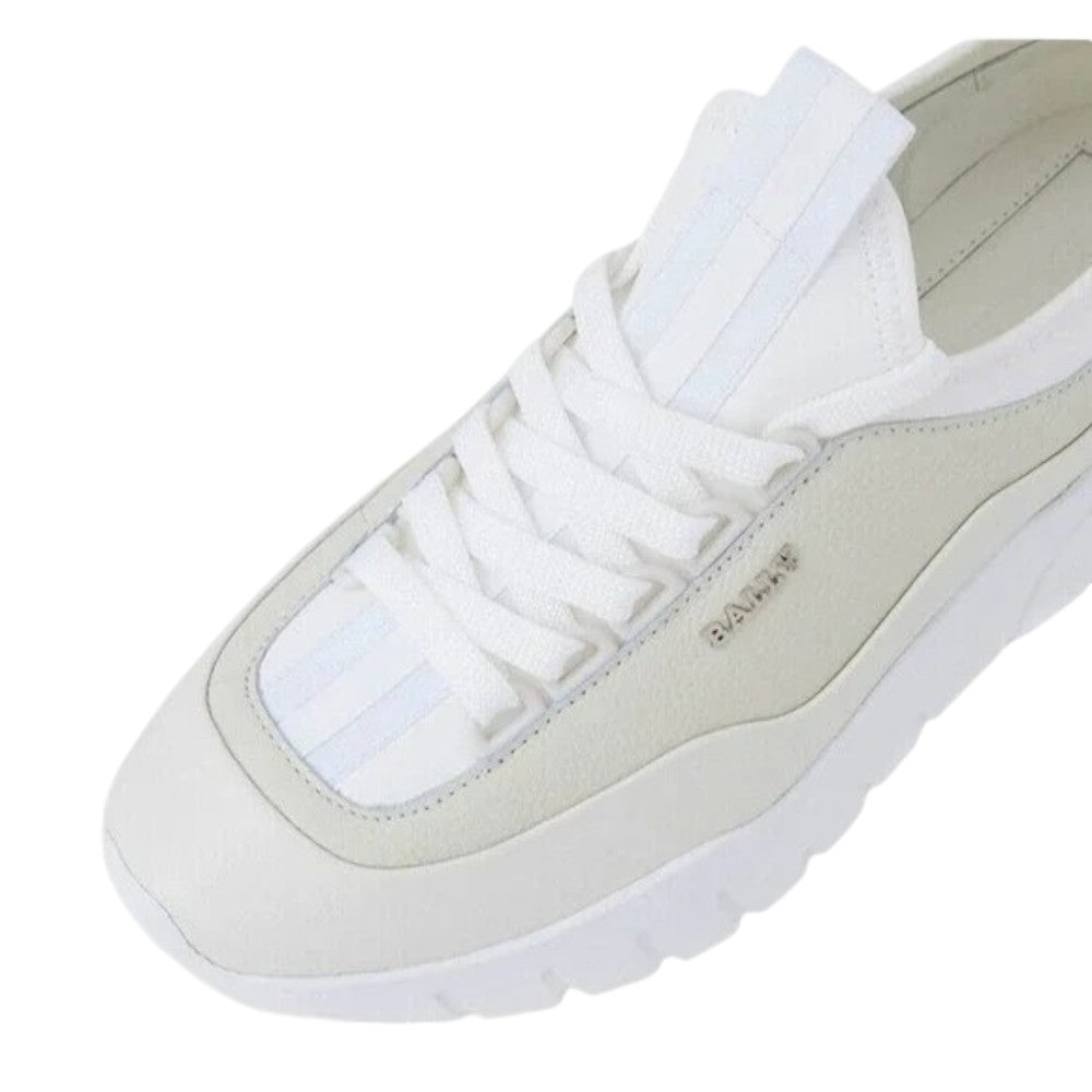 Bally Bikki 6234205 Herren Weiß Lamm Plain Leder Turnschuhe US 12