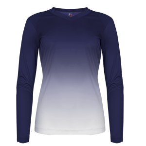 Alleson Damen Ombre Langarm Volleyball Jersey