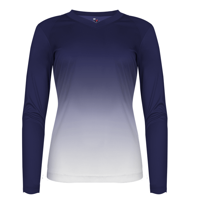 Alleson Damen Ombre Langarm Volleyball Jersey