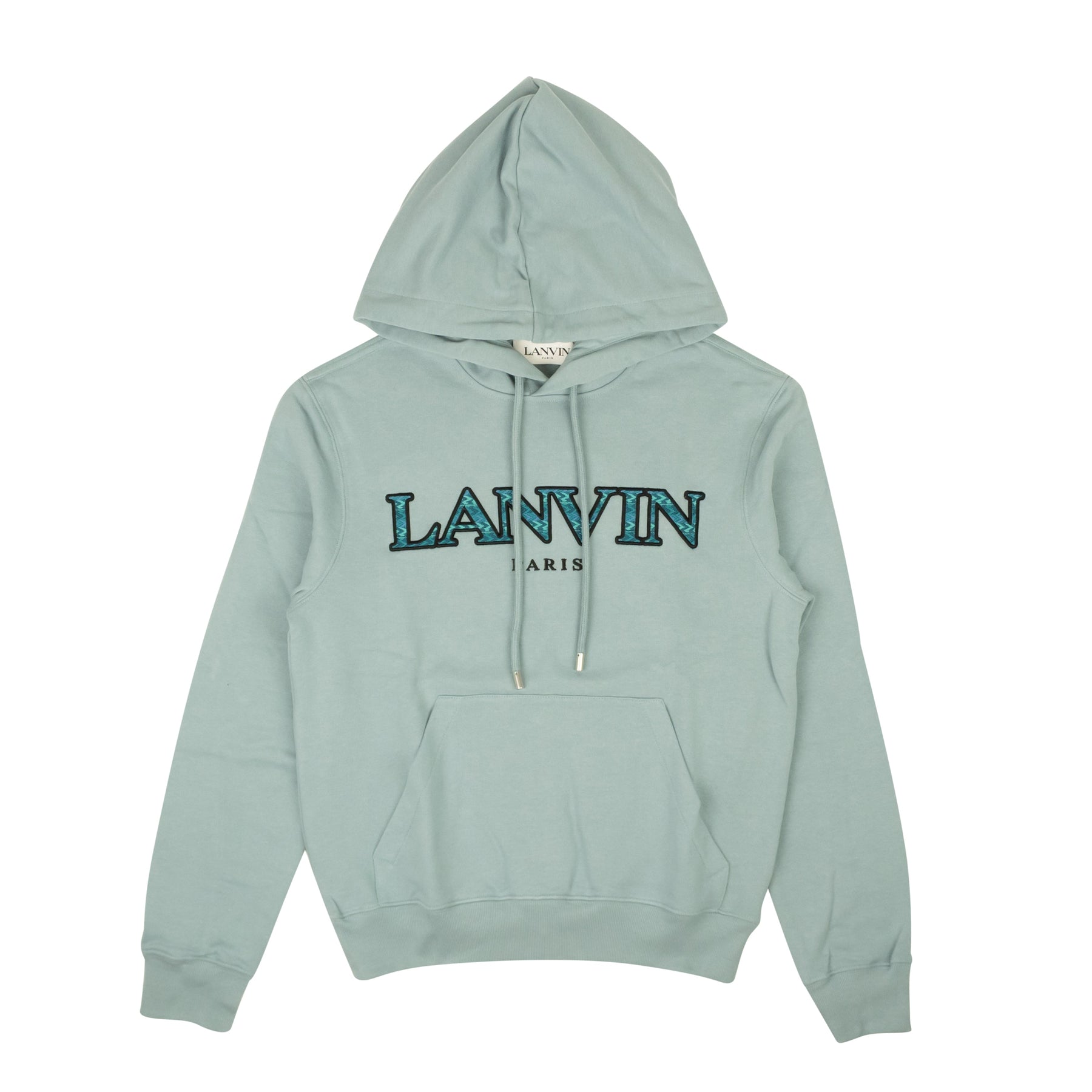 Grauer Kapuzenpullover mit Logo aus Baumwolle