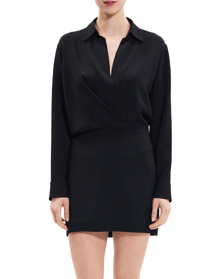 Theory Wrap Hemdkleid