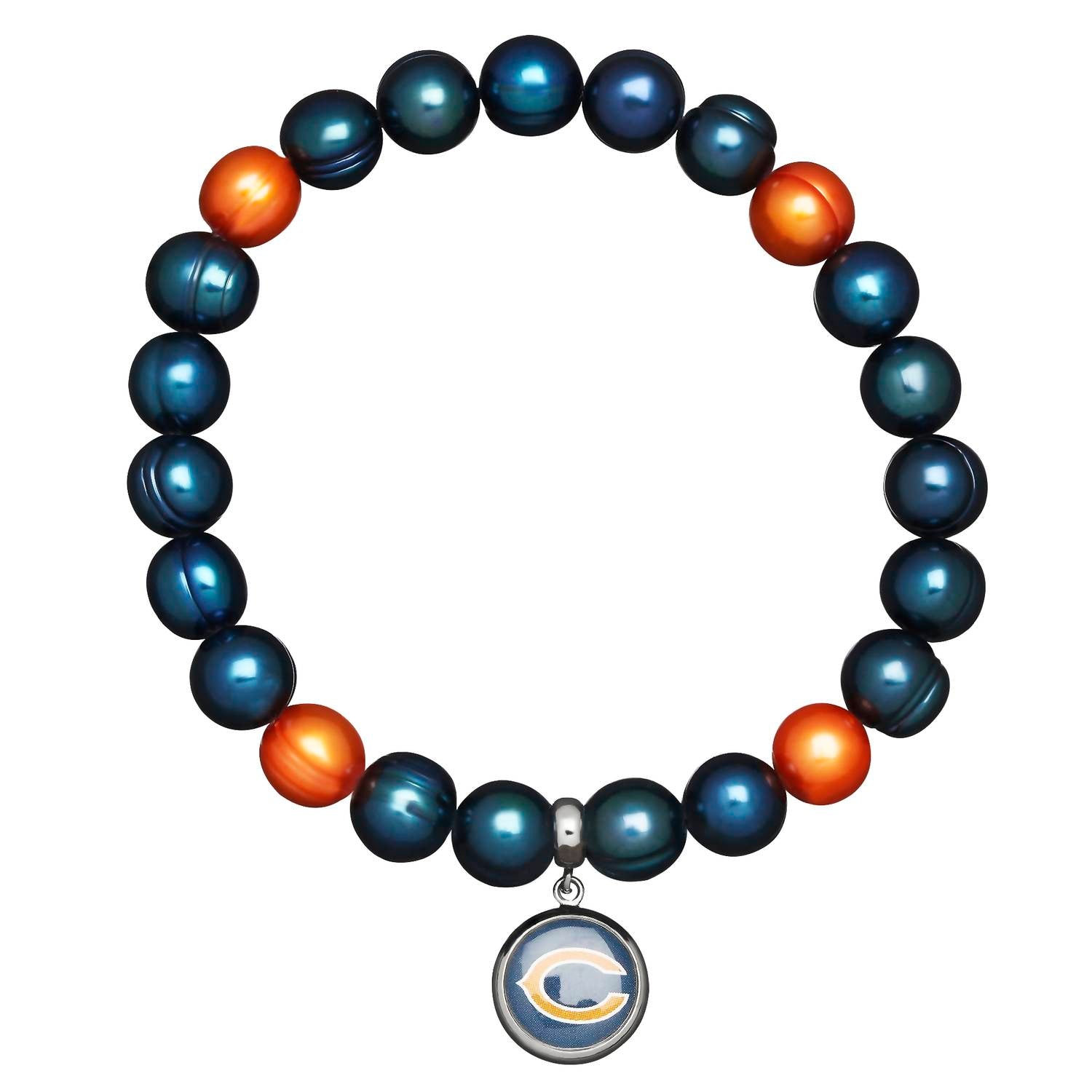 Chicago Bears Stretch Perle Armband in Blau