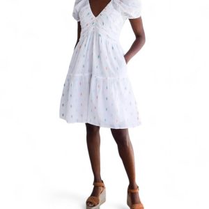 Coco India Medaillonkleid in Weiß/Mehrfarbig 7732530806844