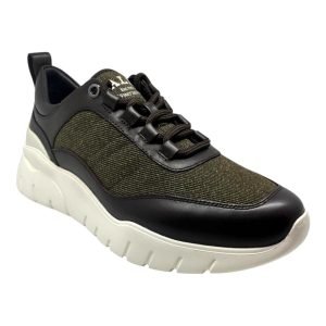 Bally Bredley 6239584 Herren Ebano Leder & Stoff Turnschuhe Größe 7