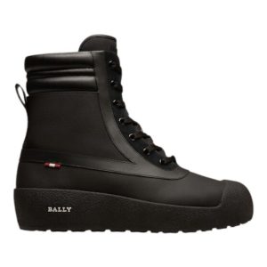 Bally Croker 6239720 Herren Schwarz Kalbsleder Shirling gefütterte Stiefel