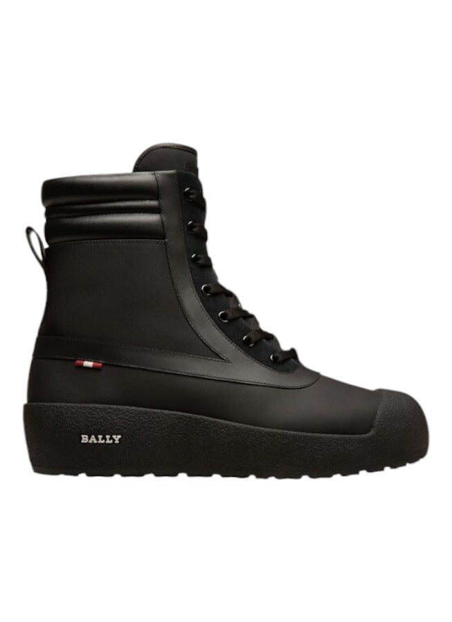 Bally Croker 6239720 Herren Schwarz Kalbsleder Shirling gefütterte Stiefel