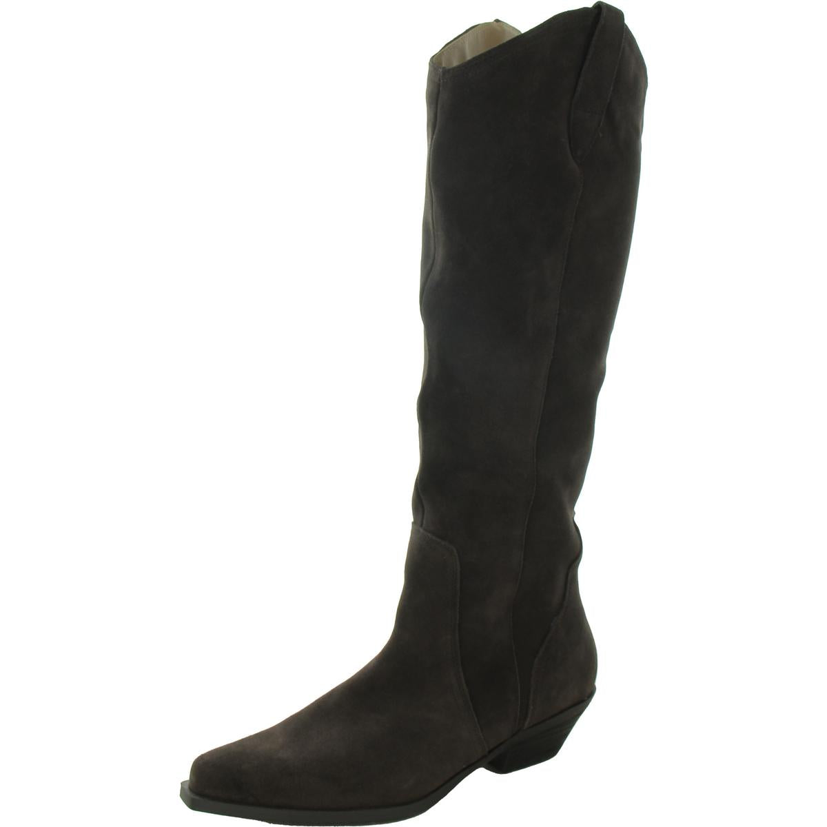 Phenix Reißverschluss Leder Kniehohe Stiefel