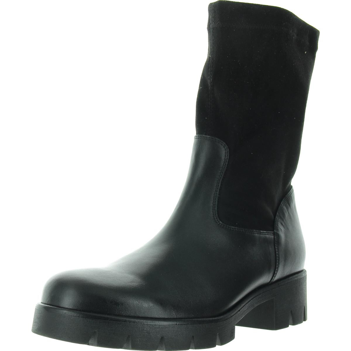 Stiefeletten aus Leder mit Reißverschluss