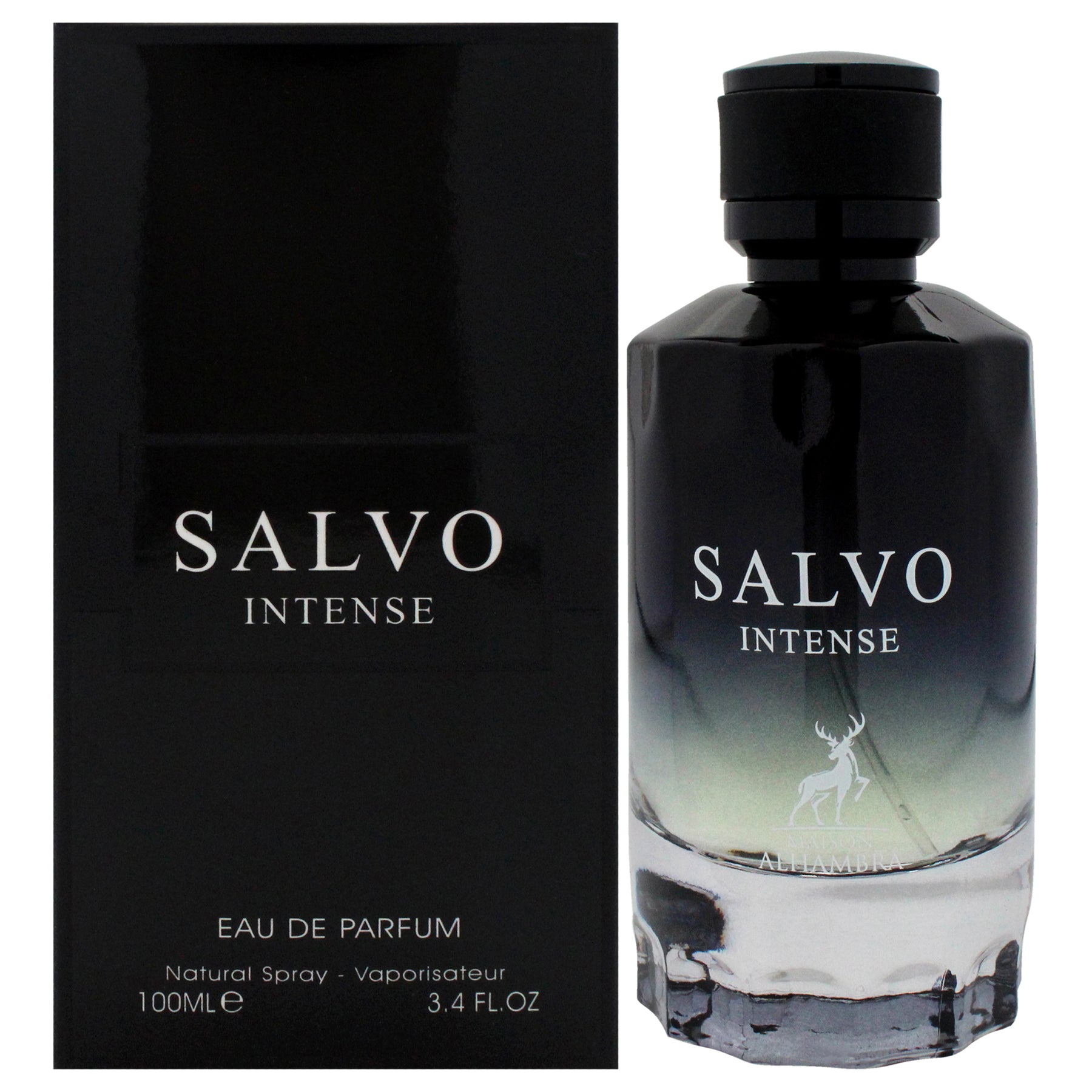 Salvo Intense von Maison Alhambra for Men – 3.4 oz Eau de Parfum Spray