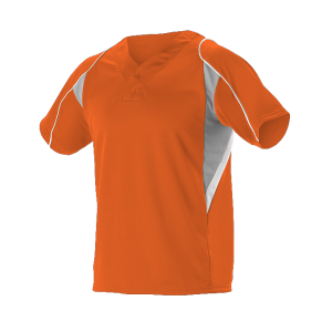 Alleson Jugend 2 Knopf Henley Baseball Jersey