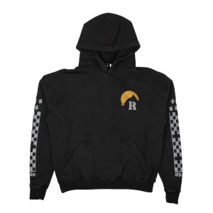 Schwarzes Moonlight-Pullover-Sweatshirt aus Baumwolle