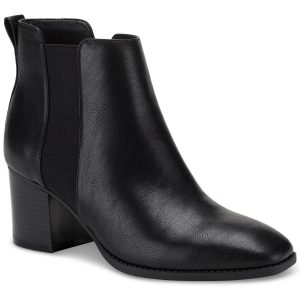 Aloraa Damen Stiefeletten aus Kunstleder mit Reißverschluss