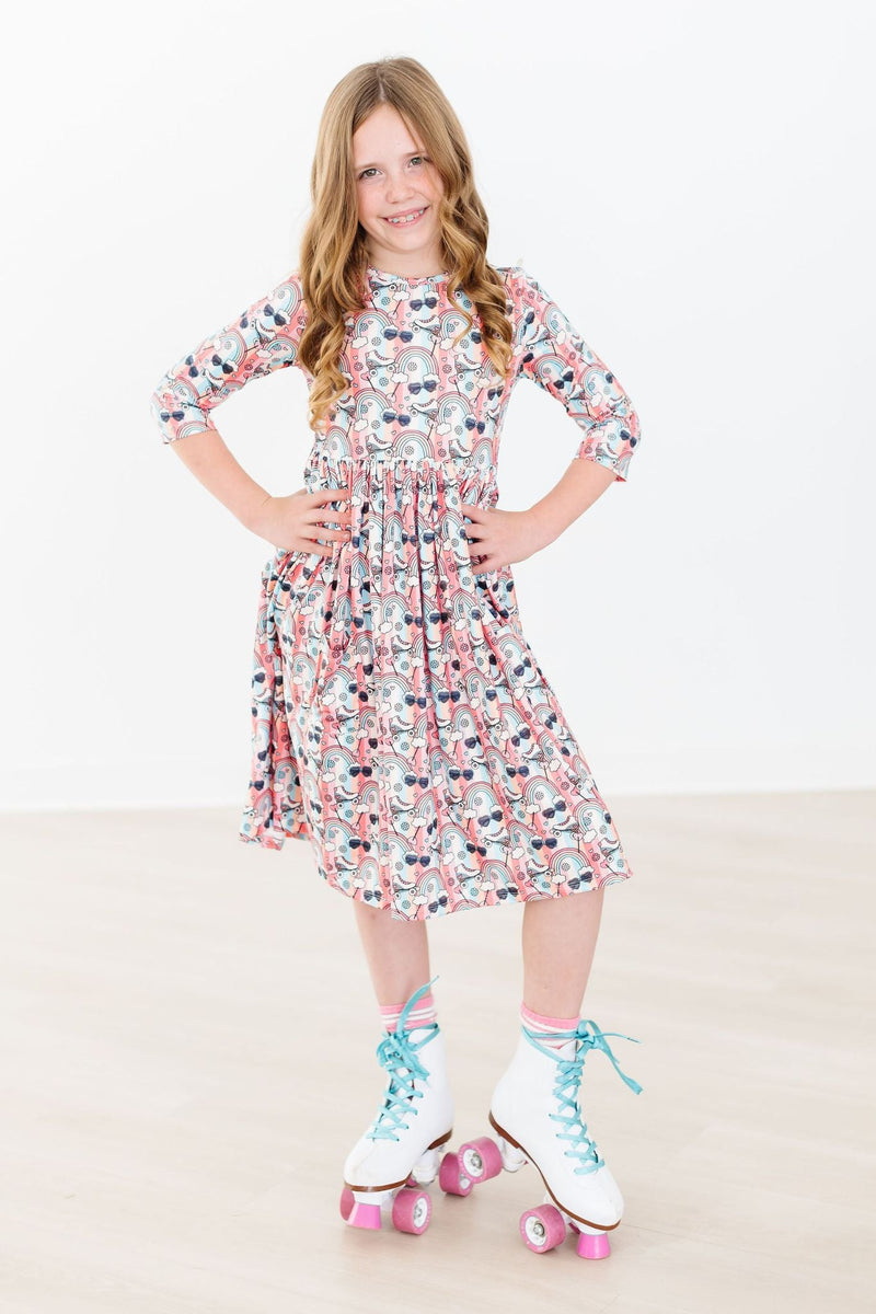 Lassen Sie die guten Zeiten Roll Tasche Twirl Kleid