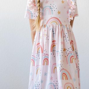 SALE Over the Rainbow S/S Rüschen-Twirl-Kleid