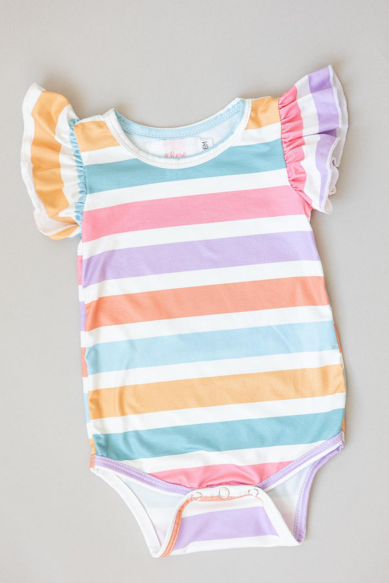 Frühling Streifen S / S Flutter Body