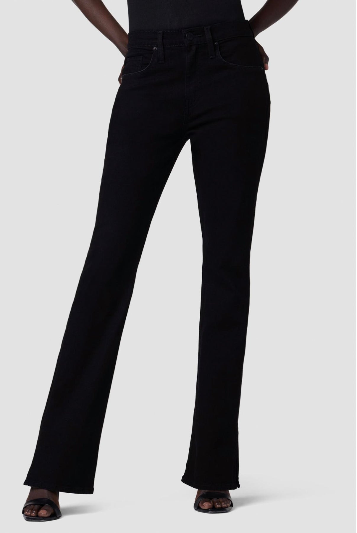 Barbara hoher Bund Jeans in Schwarz
