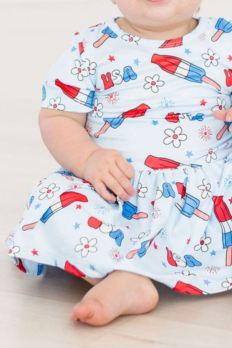 Stolz patriotischer S/S Twirl Body