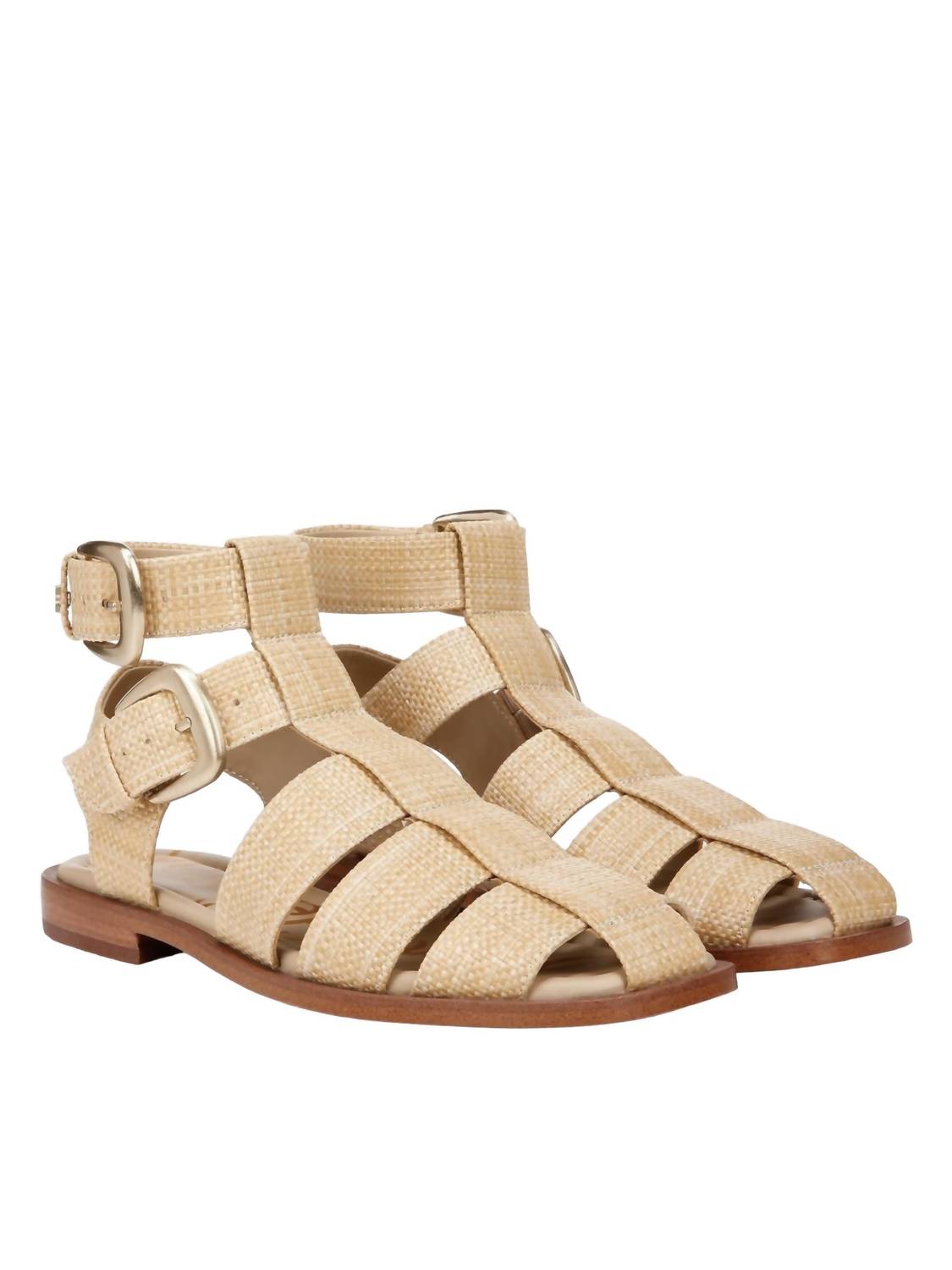 Damen Sandalen Dawn aus gebleichtem Buchenholz